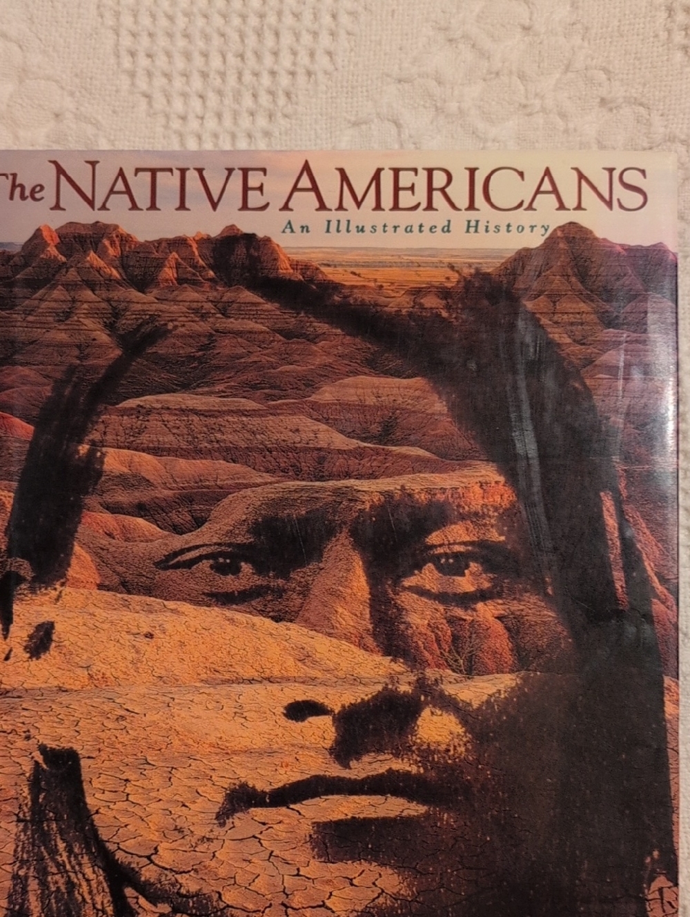 The Native Americans: Illustrated History Hardcover - Brown & Tan Cover